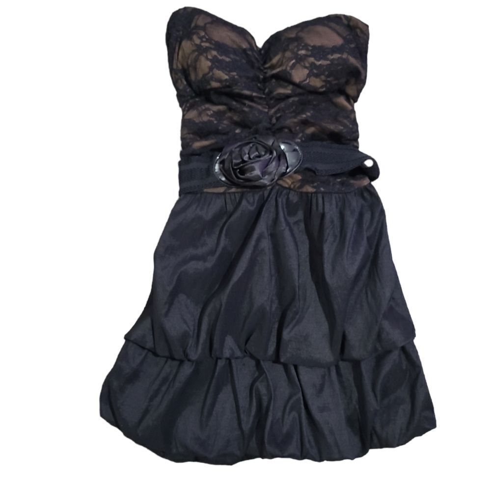 Bloom Party dress strapless black size small women's dress
